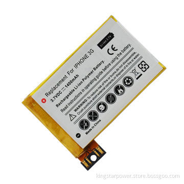 Li-polymer 1,400mAh Mobile Phone Battery for iPhone 3G, Replace APN 616-0346
